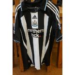 Newcastle united signed football shirt signed by A