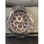 Edifice Casio chronograph wristwatch with date pp