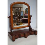 An edwardian 2 drawer dressing table mirror