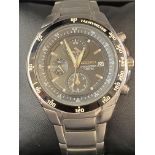 Seiko chronograph 100m wristwatch with date app at