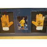 Signed goalkeeper gloves by Raymond Van Der Goow 2