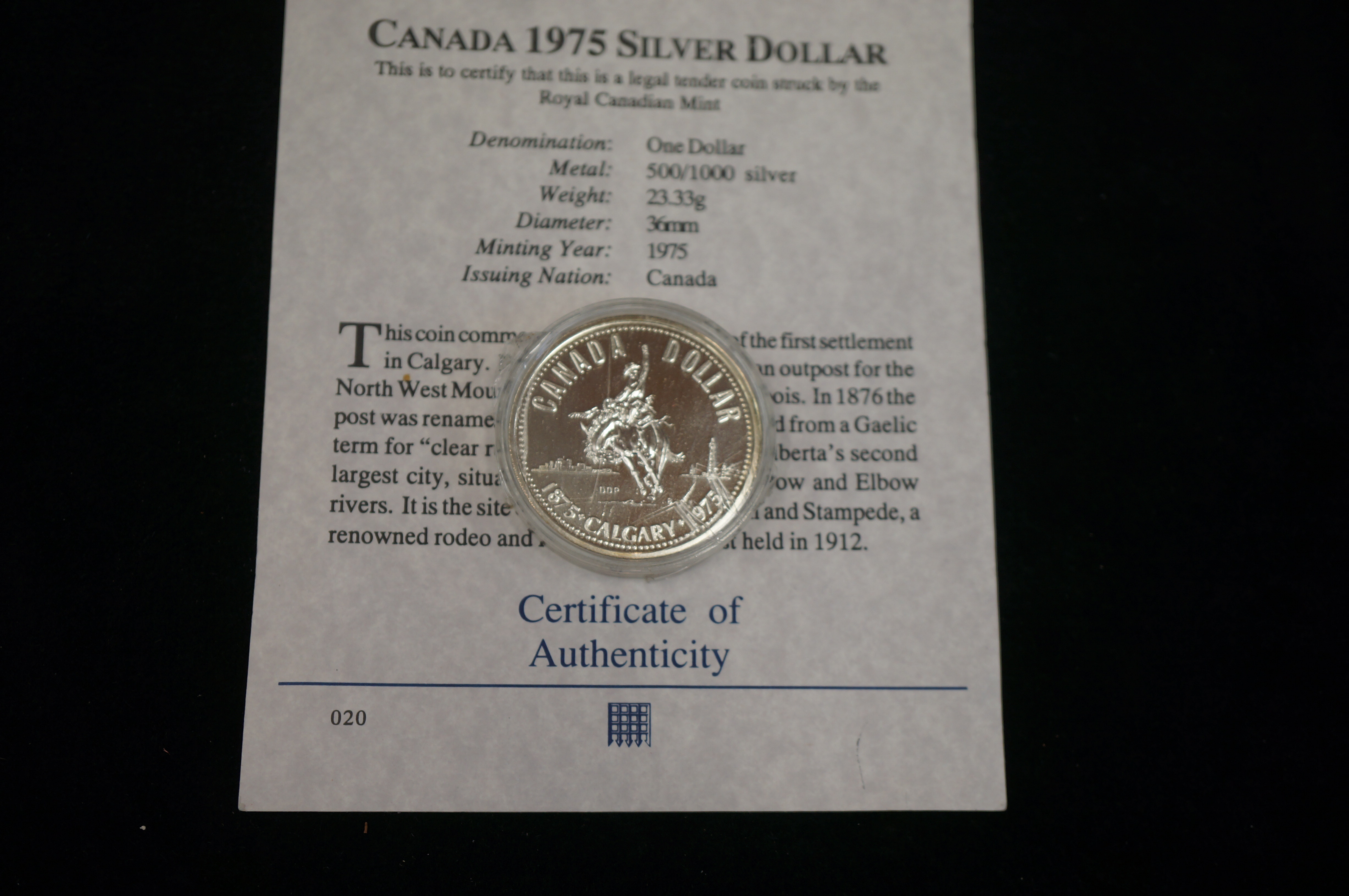 Canadian silver dollar