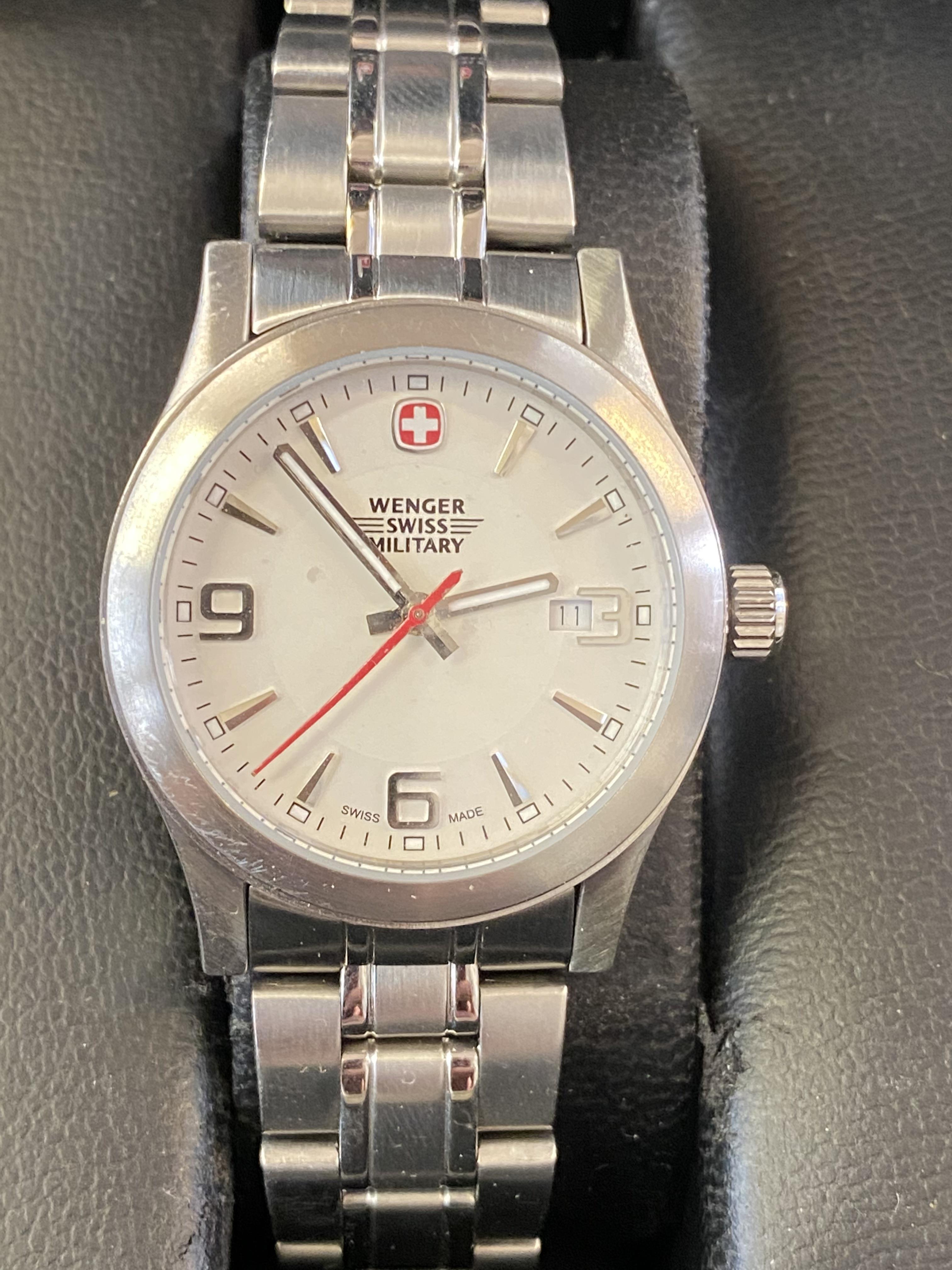 Wegner swiss military wristwatch with date app at3