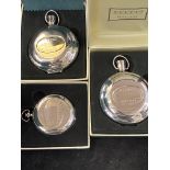 Dalvey Scotland flasks x3 with boxes & certificate