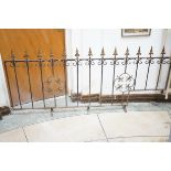 Cast iron railing Length 186cm