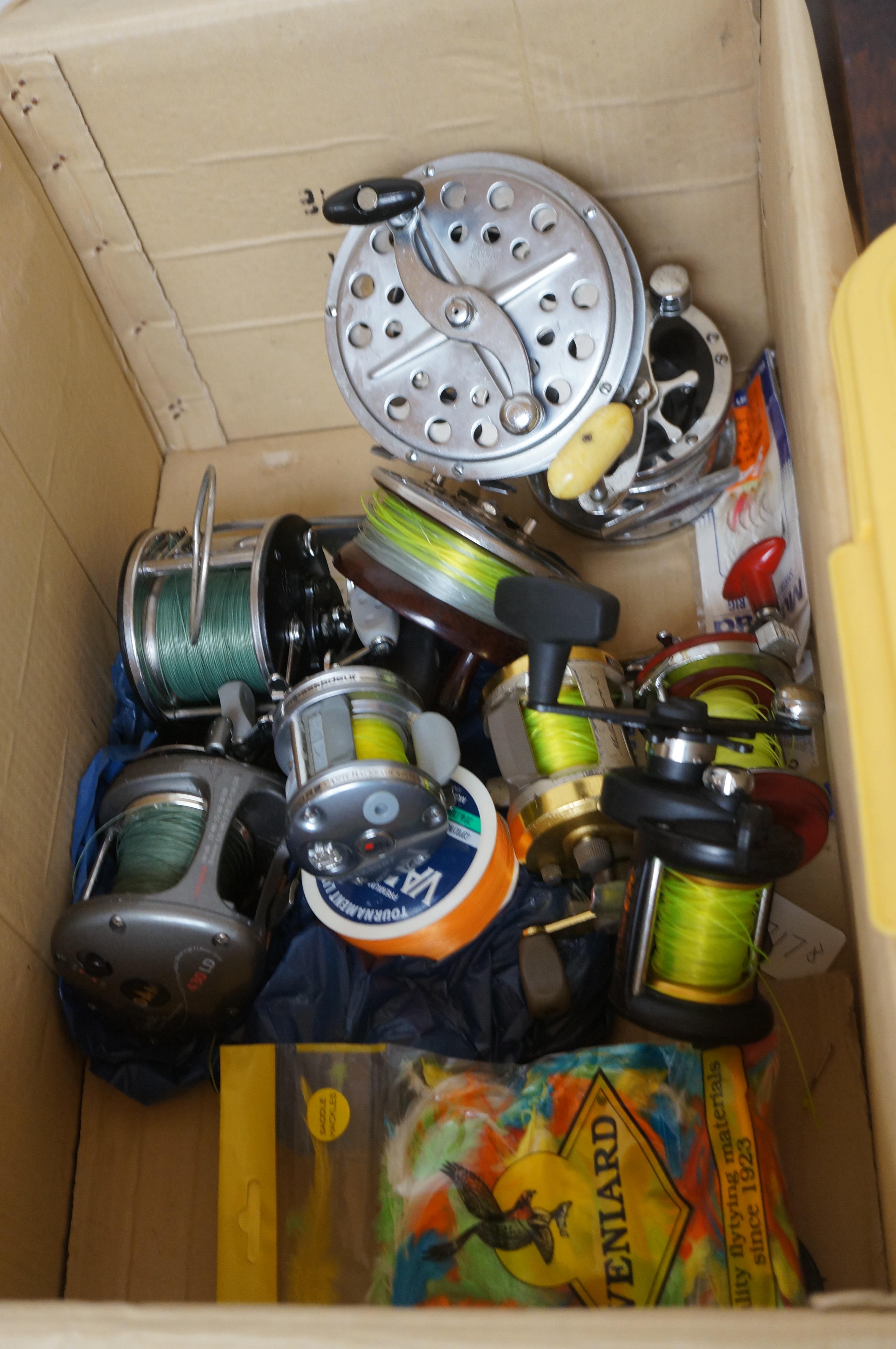 Collection of sea fishing reels