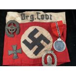 2 German medals, 2 German badges & german armband