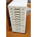 12 Drawer filing cabinet n wheels