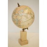 Desk globe on marble base