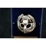 Silver skull ring