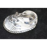 Waterford glass christening shoe