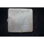 Silver cigarette case Weight 114g