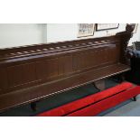 Long church pew (painted pine) with knee rests - r