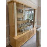 Very good quality glass fronted display cabinet ma