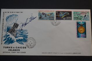 First day cover signed by John Glenn with coa.