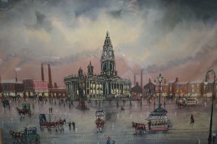 Bernard McMullen original watercolour 'Bolton town