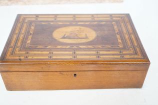 Wooden inlaid box