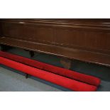 Long church pew (painted pine) with knee rests - r