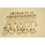 16 Silver spoons - John Walter Spurrier. Total wei