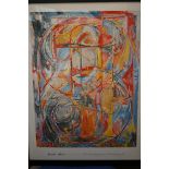 Jasper Johns offset lithograph 0 through 0 Whitne