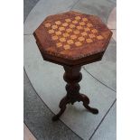 Victorian fluted sewing table