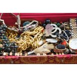 Box of costume jewellery