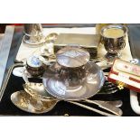 Collection of silver plated items to include Capst