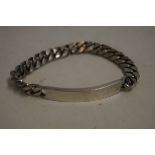 Silver ID bracelet