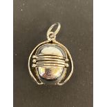 Silver photoball pendant