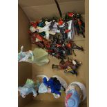 Box of led soldiers & 5 other figures