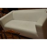 Leather 2 seater sette