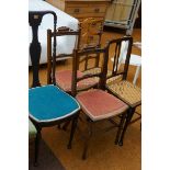 5 Early assorted chairs