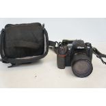 Nikon D300 digital camera with soft case