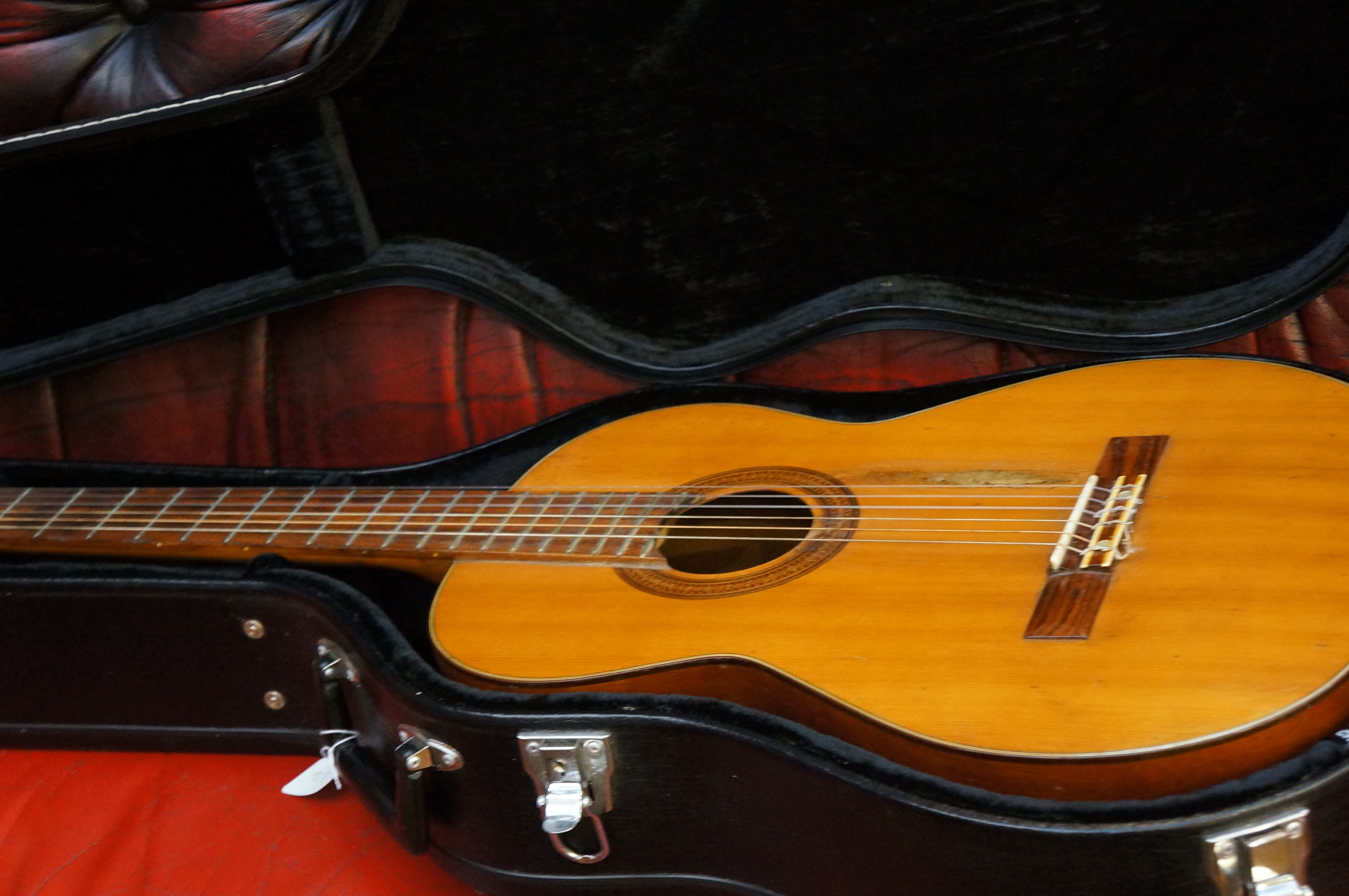 Antoria classic guitar in plush fitted hard case
