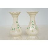 Pair of Belleek vases
