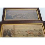 2x Victorian coloured prints depicting horse racin