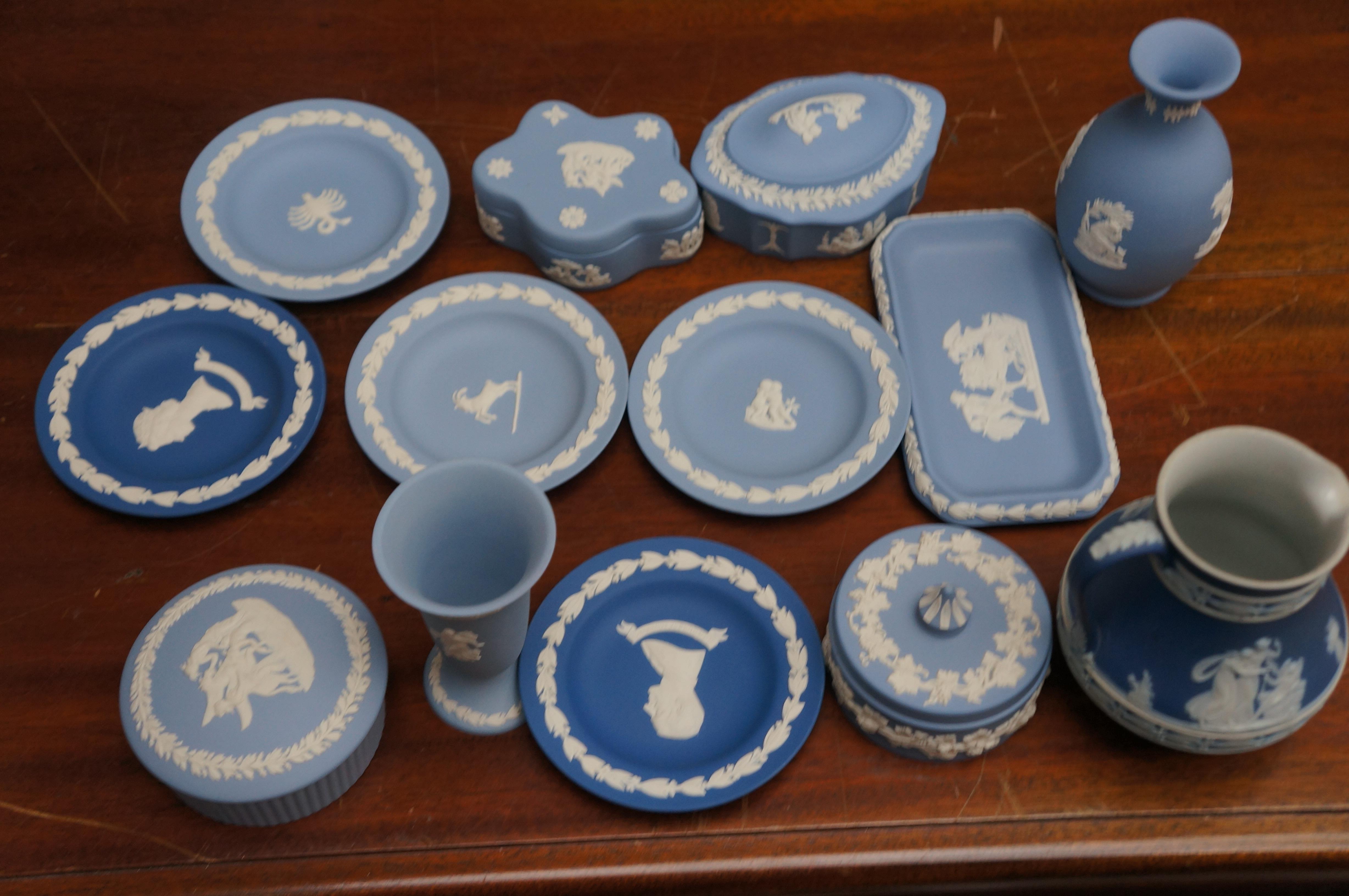 Collection of Wedgwood jasper ware