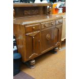 1930's solid oak sideboard