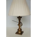 Brass table lamp