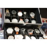 Watch box with 20 wristwatches