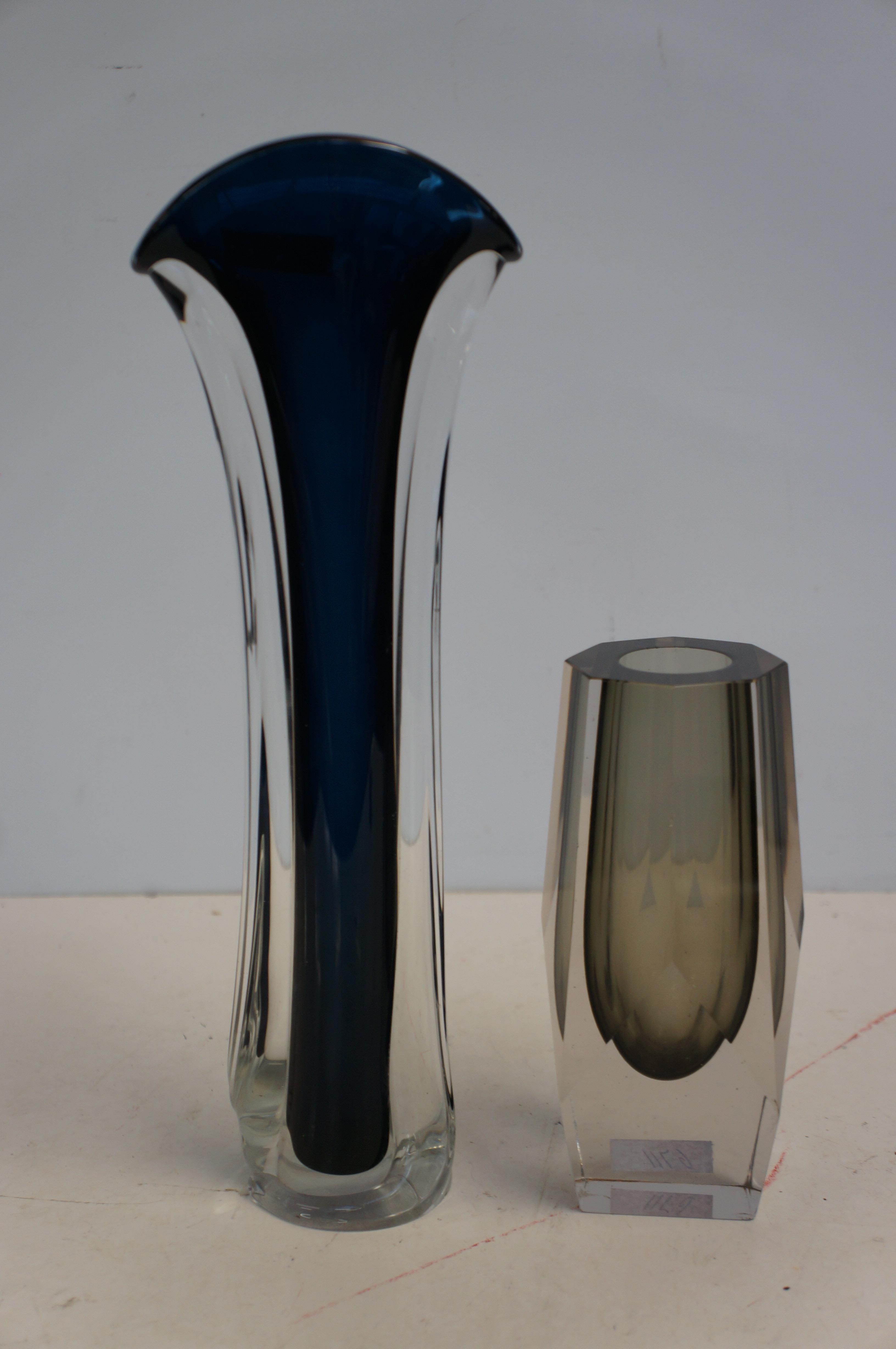 2x Pieces of Italian art glass - Tallest signed