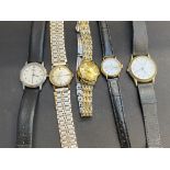 Collection of 5 fashion wristwatches