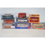Collection of 8 model buses
