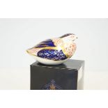 Royal crown derby boxed quail with gold stopper