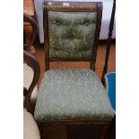 Victorian inlaid chair