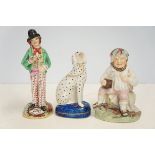 3 Victorian Staffordshire figures