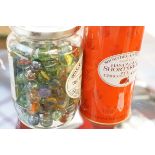 2x Jars of marbles