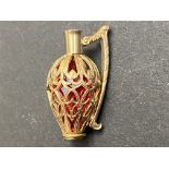 9ct Gold charm/pendant jug