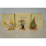 3x Royal Doulton Winnie the Pooh classic figures