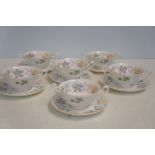 6x Shelley fruit bowls & plates